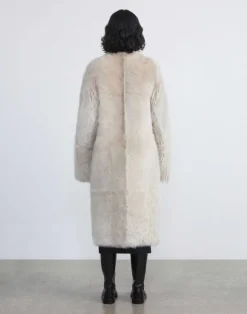Long Hair Shearling Reversible Oversized Coat