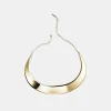 Lune Brass Collar Necklace