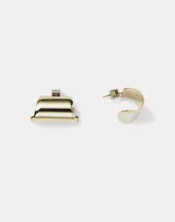 Lune Brass Hoop Earrings
