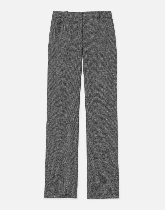 Marled Linen Basketweave Gates Pant