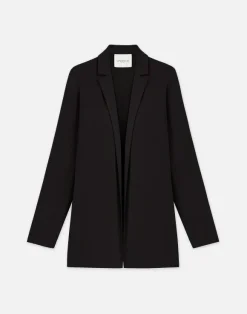 Matte Jersey Open Front Jacket