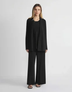 Matte Jersey Open Front Jacket