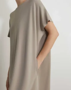 Matte Jersey Tapered T-Shirt Dress