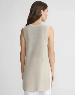 Mercerized Cotton Ribbed Tunic