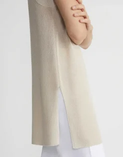 Mercerized Cotton Ribbed Tunic