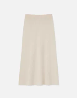 Mercerized Cotton Ribbed Skirt