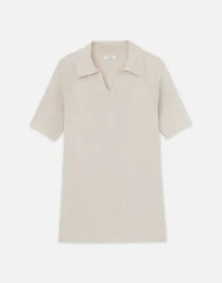 Mercerized Cotton Ribbed Polo