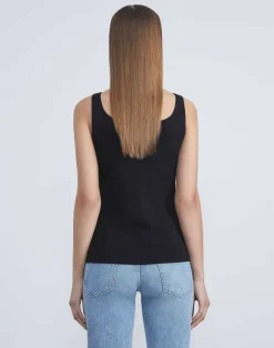 Mesh Jersey Scoop Neck Tank