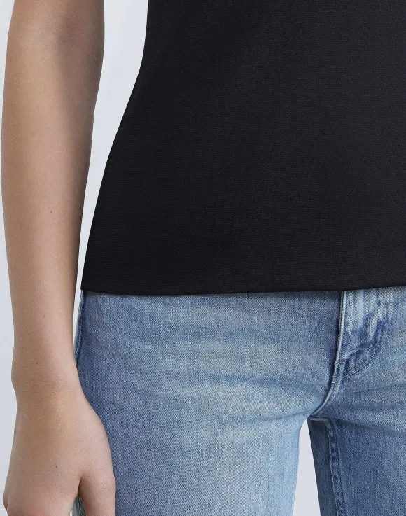 Mesh Jersey Scoop Neck Tank
