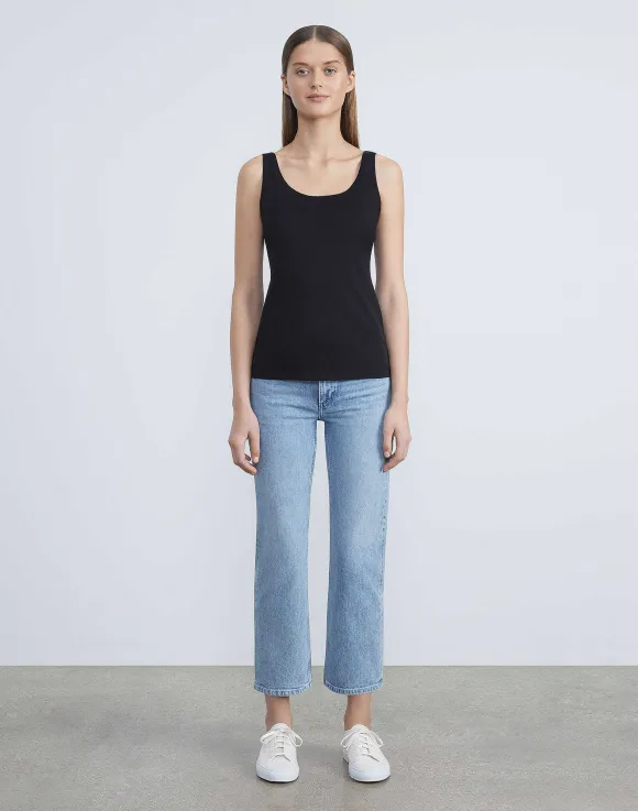 Mesh Jersey Scoop Neck Tank