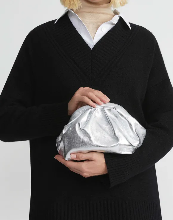 Metallic Nappa Leather Pochette