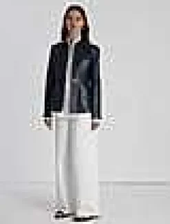 Nappa Leather Tailored Chore Jacket