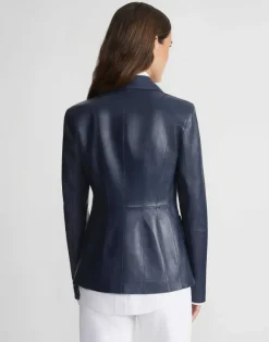 Nappa Leather Tailored Chore Jacket