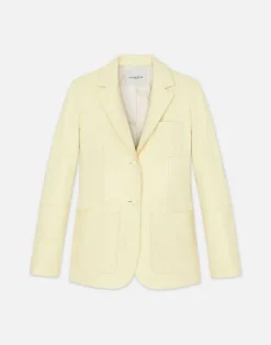 Nappa Leather Three Pocket Blazer