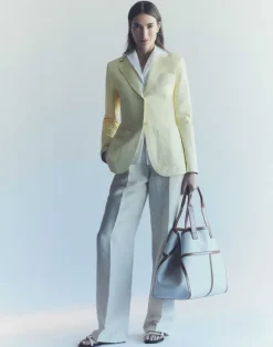 Nappa Leather Three Pocket Blazer
