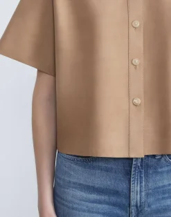 Nubuck Calfskin Suede Shirt