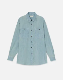 Organic Cotton Chambray Pocket Shirt