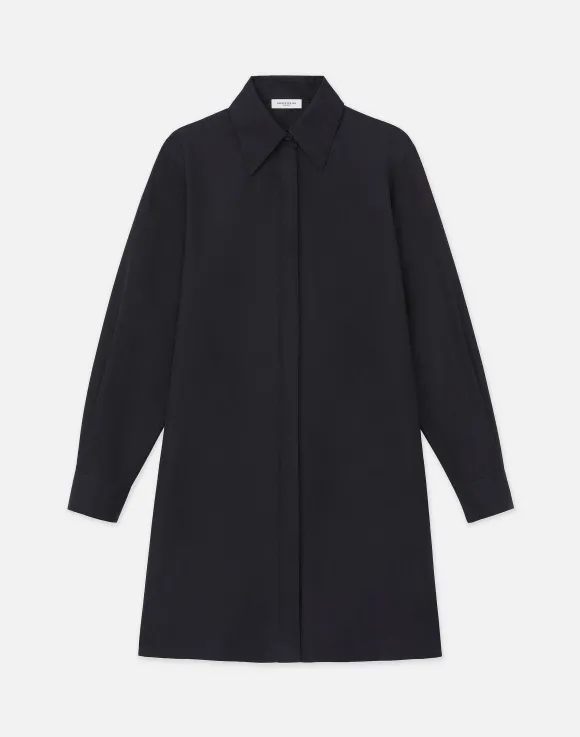 Organic Cotton Poplin Side Button Shirt