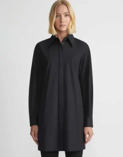 Organic Cotton Poplin Side Button Shirt