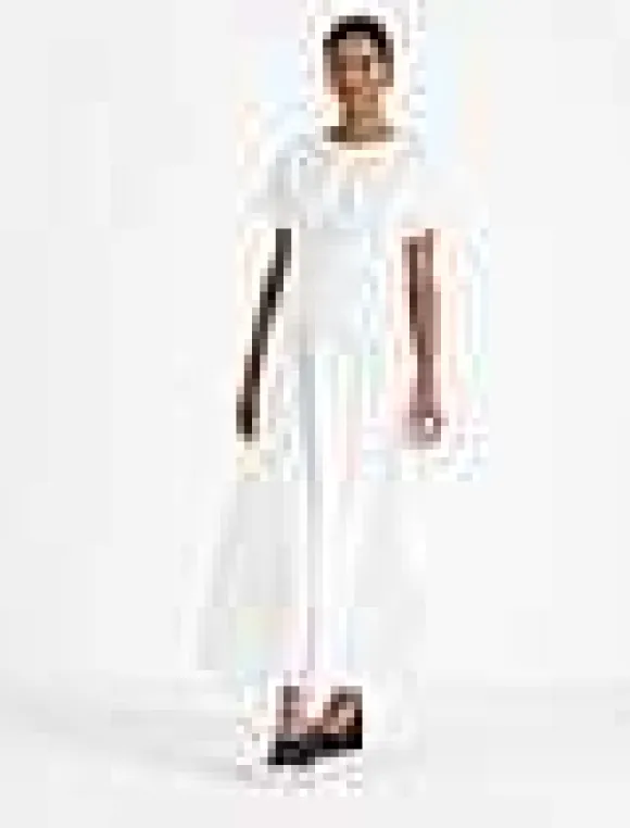 Organic Cotton Poplin Smocked Waist Dress