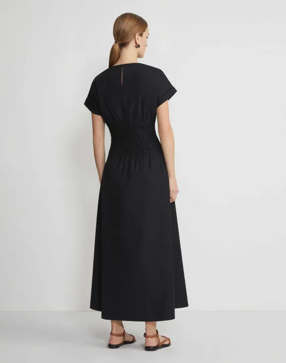 Organic Cotton Poplin Smocked Waist Dress