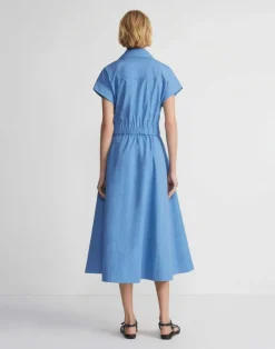 Organic Cotton Poplin Wrap Shirtdress