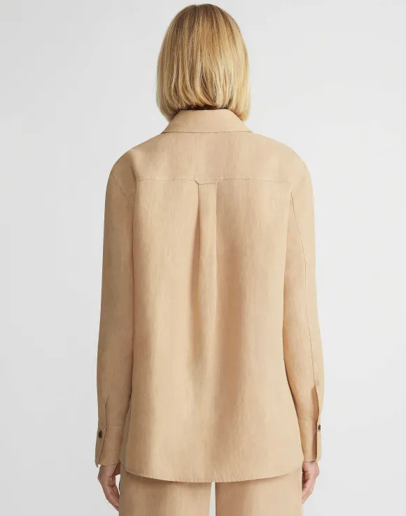 Organic Linen Shirt Jacket