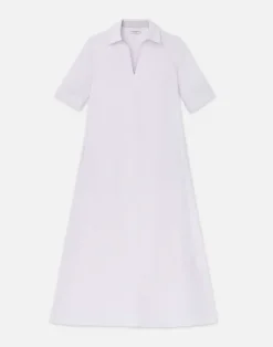 Organic Linen Short Sleeve Popover Dress