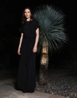 Organic Silk Stretch Crepe De Chine Skirt