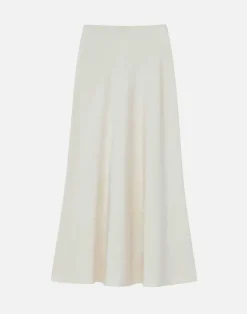 Organic Silk Stretch Crepe De Chine Bias Skirt