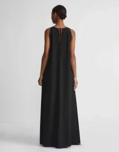 Organic Silk Stretch Georgette A-Line Gown