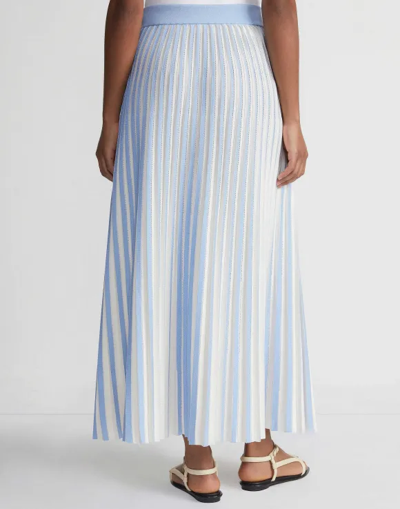 Overprint Finespun Voile Pleat Stitch Skirt