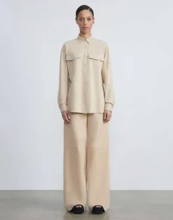 Paperfine Suede Thames Wide Leg Pant