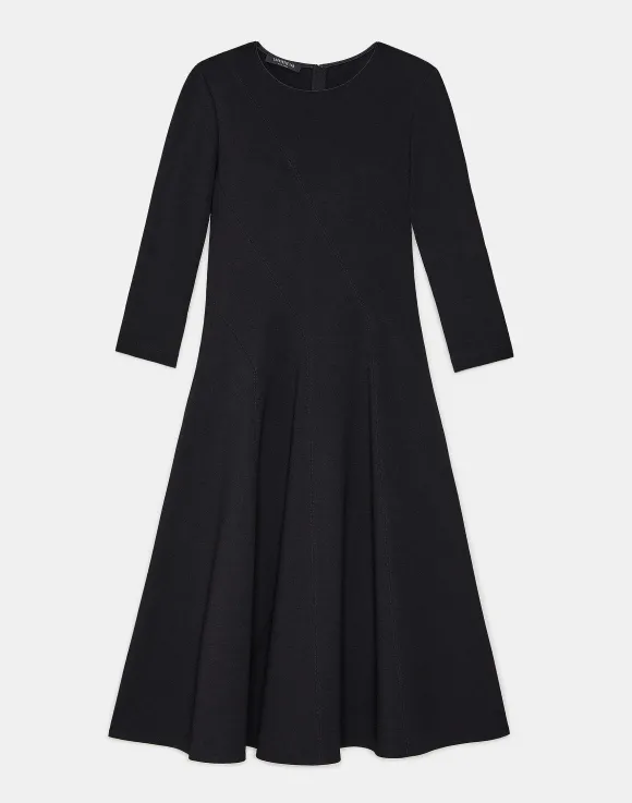 Punto Milano Flared Midi Dress