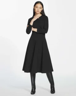 Punto Milano Flared Midi Dress
