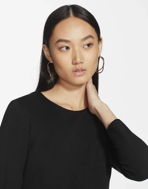 Punto Milano Flared Midi Dress