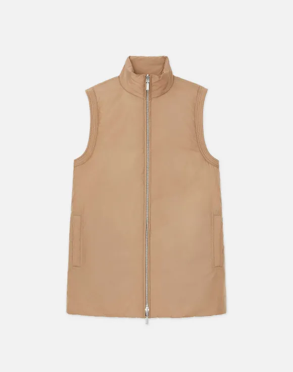 Recycled Poly Quilted Reversible Puffer Vest