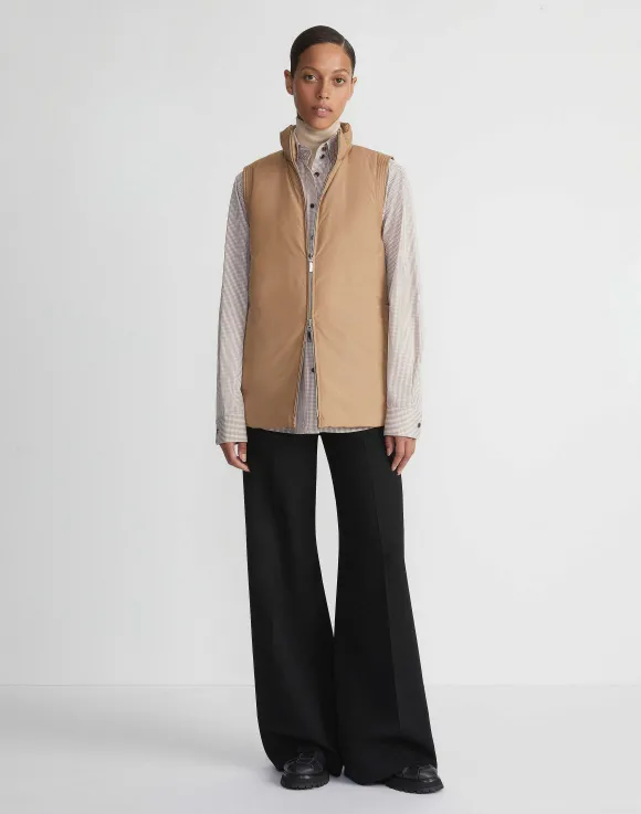Recycled Poly Quilted Reversible Puffer Vest