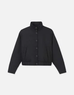 Recycled Poly Stand Collar Puffer Jacket