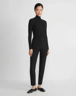 Responsible Fine Gauge Merino Ribbed Mockneck Sweater