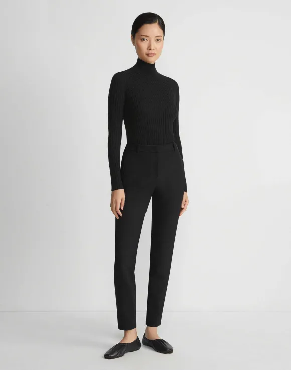 Responsible Fine Gauge Merino Ribbed Mockneck Sweater