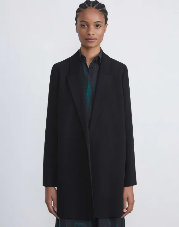 Responsible Finesse Crepe Peak Lapel Jacket