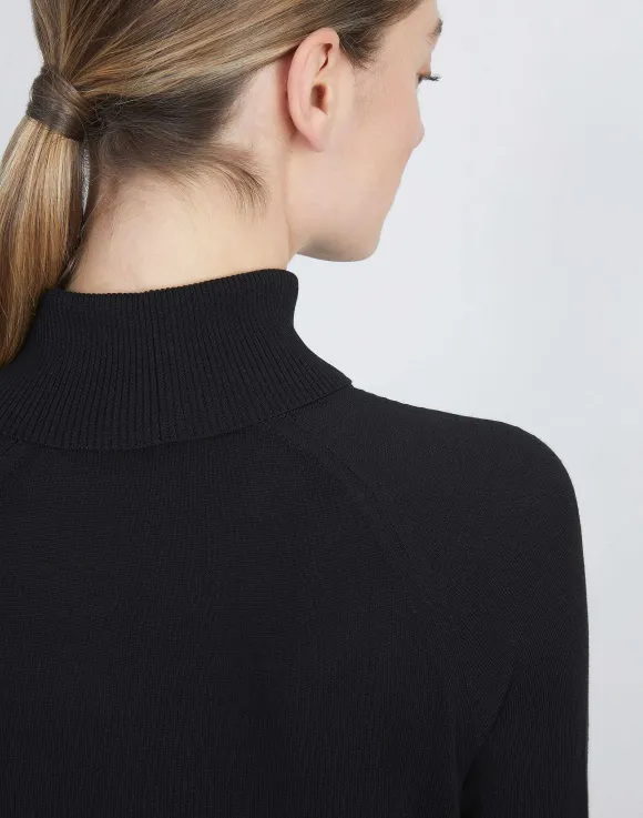 Responsible Matte Crepe Turtleneck Sweater