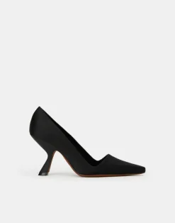 Satin High Heeled Pump