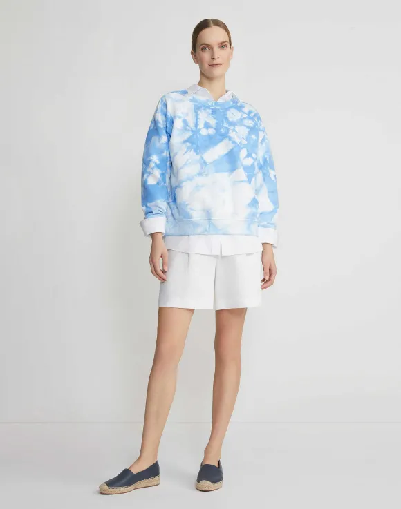 Shibori Cotton French Terry Sweatshirt