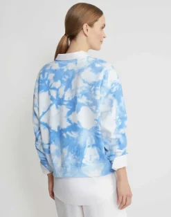Shibori Cotton French Terry Sweatshirt