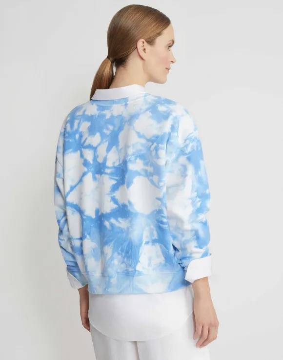 Shibori Cotton French Terry Sweatshirt