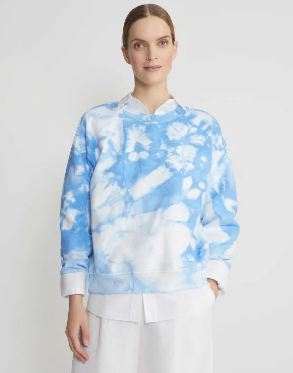 Shibori Cotton French Terry Sweatshirt
