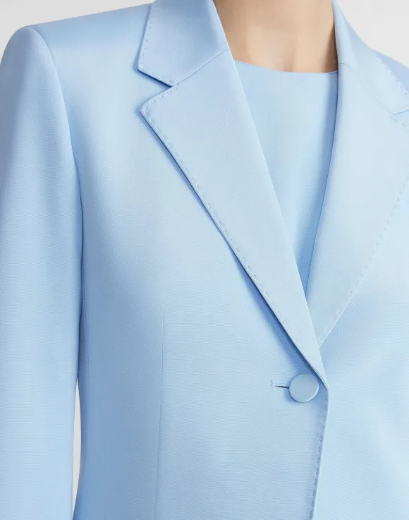 Silk Crepe De Chine Blazer