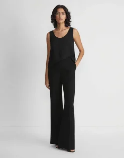 Silk Double Georgette Sleeveless Blouse